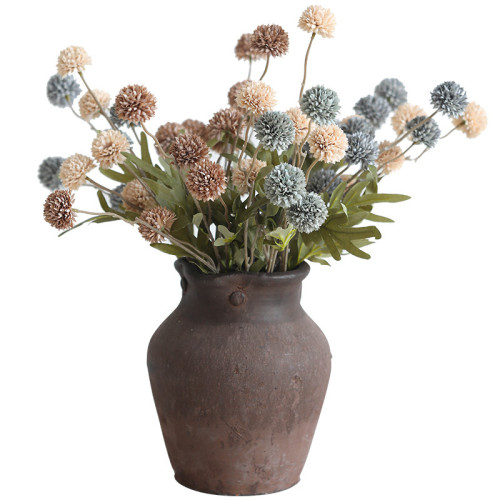 2021European silk cloth simulation flower home decoration ornaments autumn 5 dandelion