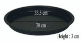 Black Thick Plastic Flowerpot Drip Tray Plant Pot Saucer Flowerpot Chassis Tray For Fleshiness Planter Garden Balcony