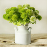 Home furnishing table decoration bottle flower shop small ornaments fresh single branch simulation flower grass ball