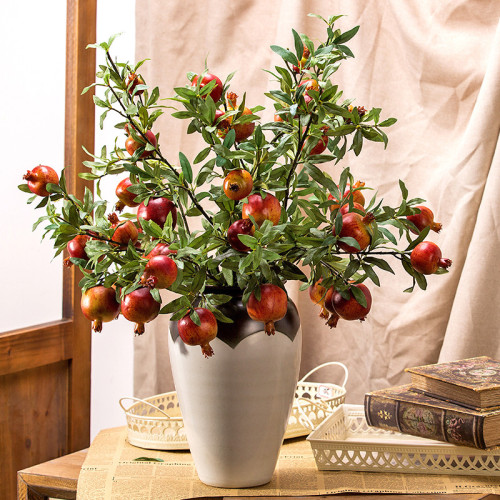 2021Manufacturers wholesale home decoration decoration flower ornaments fruit simulation 7 pomegranate fruit