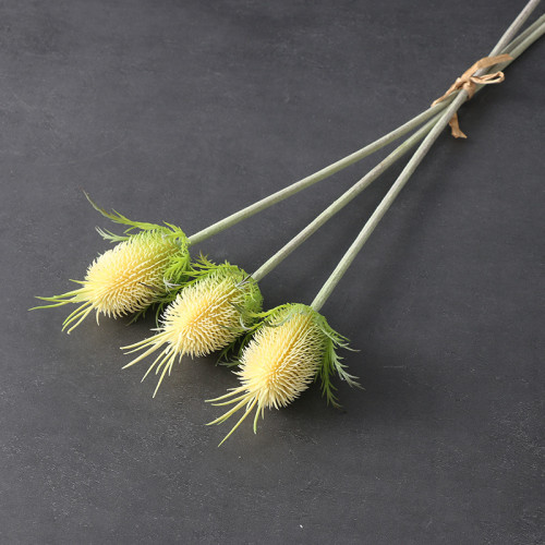 Manufacturer's new plastic flower wedding hotel decoration simulation flower home display 3 bunches of thorn velvet fruit