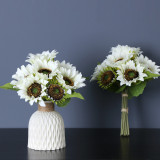 New 9 head bouquet of sunflower  flower bride wedding photography holding a simulation bouquet