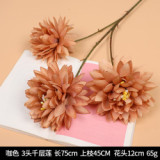 Wedding hall road guide decorative flower home beauty Chen fake flower table tennis chrysanthemum simulation Melaleuca lotus