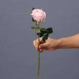 2021 Amazon Hot Sale Artificial Bulgarian Roses Flowers 2 Heads Colorful Artificial Simulation Flower Rose