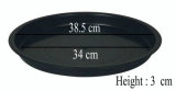 Black Thick Plastic Flowerpot Drip Tray Plant Pot Saucer Flowerpot Chassis Tray For Fleshiness Planter Garden Balcony