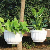 Wholesale Durable Plastic Hanging Basket Planter Flower Pots Decorative Wall Hanging Basket Garden Wall Hanging Basket Decor