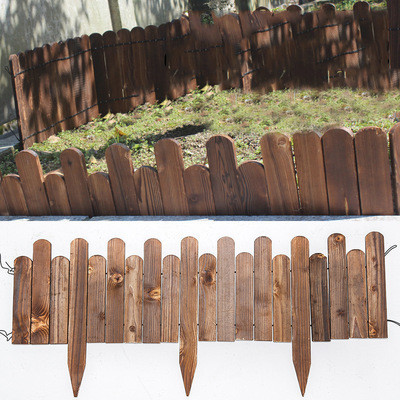 Thickened High Quality Bendable Garden Anticorrosive Wooden Fence Picket Fence Wood Decorative Garden Fences