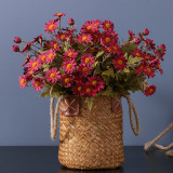 Autumn is a simulated 9-head bundle of chrysanthemums Nordic style pastoral wild chrysanthemum home decoration flower