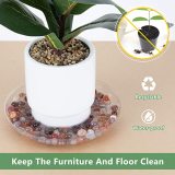 12 Inch 8 Pack High Quality Clear Plastic Flower Plant Pot Saucer Plastic Garden Round Plant Saucer