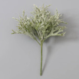 2021 Guest corsage bride wedding plastic fake flower flocking antler leaves