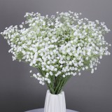 2021Simulated single plastic 4-fork Gypsophila fairy grass creative decoration wedding hall flower DIY packaging flower