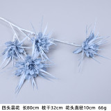 Blue simulation of the wedding hall set decoration flowers wedding supplies road lead flowers light blue fog blue fake flowers