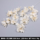 2021 Wedding supplies road lead flower decoration art wedding hall soft ceiling fake flower silk flower triangle rose