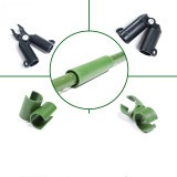 Gardening Pillar Accessories Plastic-Coated Steel Pipe Connection Bracket Buckle