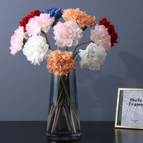 Mother's day holding a bouquet to give a teacher a gift a single moisturizing carnation artificial flower