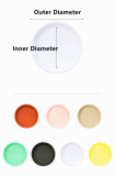 Wholesale Round Shaped Colorful Plant Saucer Floor Protection Home Plant Saucer Plastic Decoration Garden Plant Pot Saucer
