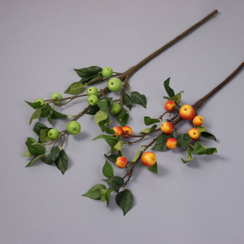 10 leafy apple branches Chinese Flower Bonsai ornaments fake flowers simulated plastic fruit