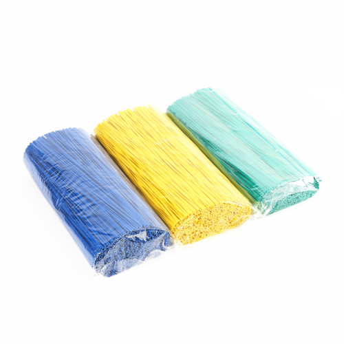 20cm Wholesale In Bulk Coated Garden Binding Wire Green Iron Florist Wire Outdoor Plastic Coated Garden Binding Wire