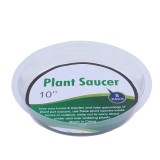 5 Pack of  10 Inch Clear Plastic Plant Saucers for flower pot
