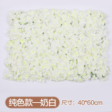 Wedding background flower wall imitation flower shop window decoration rose Hydrangea carpet silk artificial flower