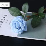 Home living room wedding bride bridesmaid holding a bouquet of flowers single branch simulation feel rose
