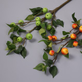 10 leafy apple branches Chinese Flower Bonsai ornaments fake flowers simulated plastic fruit