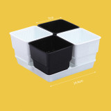 Root Control Flowerpot Succulent Plastic Flowerpot Creative Flowerpot Tray Combination Wholesale