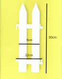 New Christmas Tree Decoration White Plastic Fence Courtyard Garden Fence Wholesale