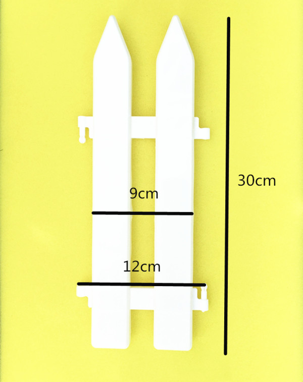 New Christmas Tree Decoration White Plastic Fence Courtyard Garden Fence Wholesale