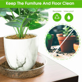 6 Inch 8 Pack Clear Plant Saucers Round Plant Saucer Clear Plastic Garden Plastic Plant Pot Saucers