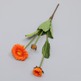 2021Factory Hot Sell 3 leads Artificial Gerbera Daisy Silk Flowers For Home Decoration