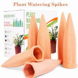 6 pcs New Plant Waterer Self Watering Terracotta Spikes Automatic Watering Device Vacation Garden Stakes Drip Irrigation Indoor