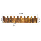 Thickened High Quality Bendable Garden Anticorrosive Wooden Fence Picket Fence Wood Decorative Garden Fences