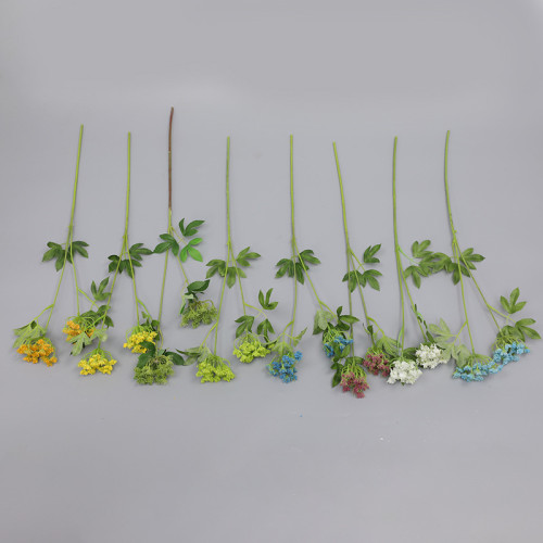 2021DIY wedding flower arrangement holding flowers two fork lace flower simulation wholesale