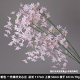 silk flowers dancing lady orchid oncidium Flower Butter fly Orchid Wedding Decoration Artificial  Dried Flowers Home Decor