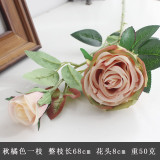 2021 manufacturer wholesale wedding home decoration bottle flower 2 simulated flower roses