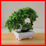Wholesale Decorative Plastic Trees Home Decorations  Pot Plant Small Shapes Plastic Bonsai Tree