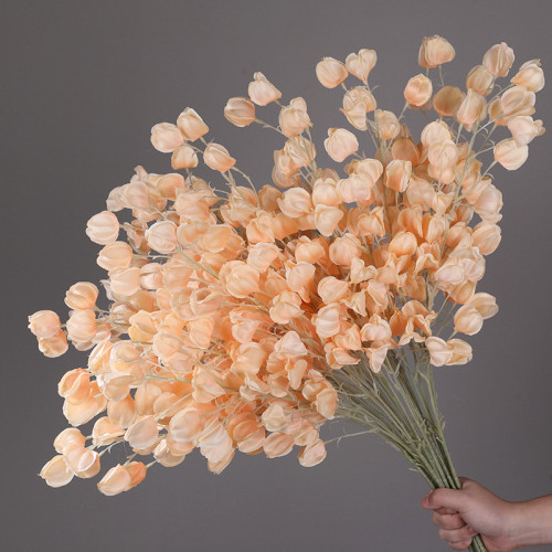 2021Wedding ceiling flower decoration fake Flower Wedding Hall banquet hall soft flower arrangement hanging lantern