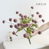 2021 European simulated silk flower decoration grass ball autumn table tennis Chrysanthemum