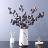 Home vase arrangement decoration study living room succulent single branch foam fruit simulation FIG dried fruit