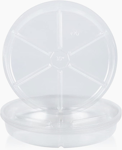 10 Inch 8 Pack Plastic Plant Pot Saucers Plastic Plant Saucer Round Indoor Flower Pot Trays For Growing Plants