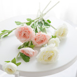2021Simulation camellia high-grade silk flower home decoration floral manufacturers wholesale