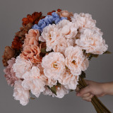 2021 simulated Furong peony wedding set silk flower wedding decoration fake flower home furnishings