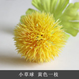 Home furnishing table decoration bottle flower shop small ornaments fresh single branch simulation flower grass ball