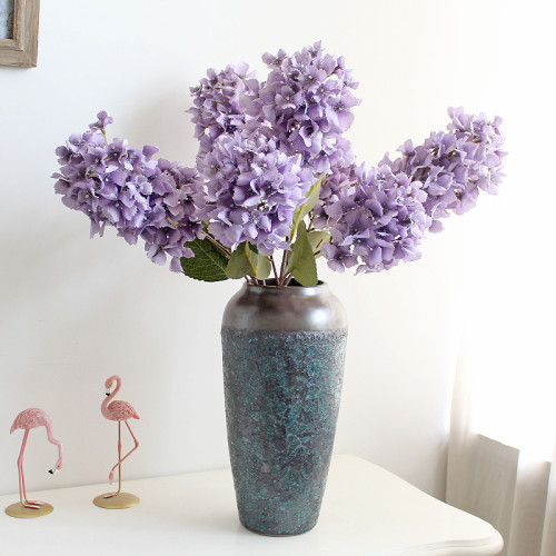 2021European imitation silk wedding guide decorative vase flower 2 pagoda Hydrangea