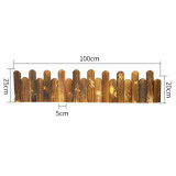 Thickened High Quality Bendable Garden Anticorrosive Wooden Fence Picket Fence Wood Decorative Garden Fences