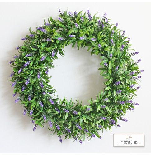 Manufacturers wholesale simulation Eucalyptus wreath decoration site layout props decorative doorknob Pendant