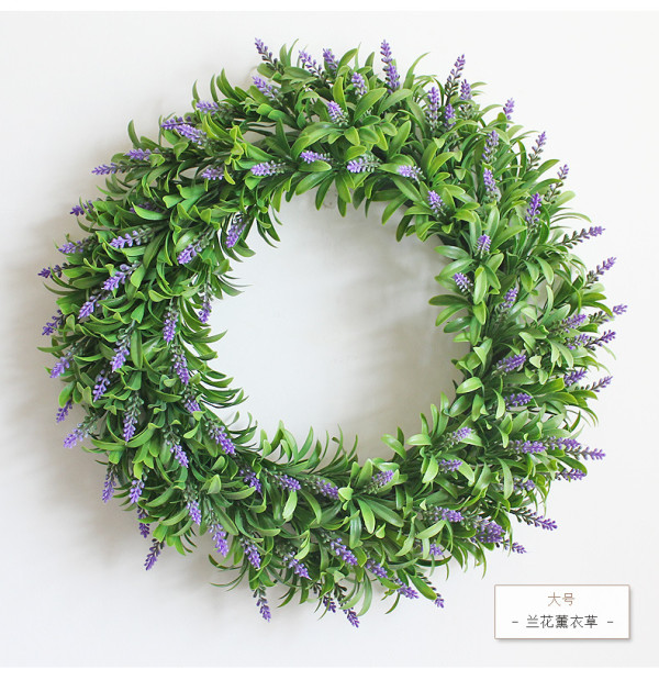 Manufacturers wholesale simulation Eucalyptus wreath decoration site layout props decorative doorknob Pendant