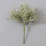 2021 Guest corsage bride wedding plastic fake flower flocking antler leaves