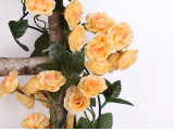 2021Simulated rose vine wall hanging artificial flower mall decorative plastic silk flower vine